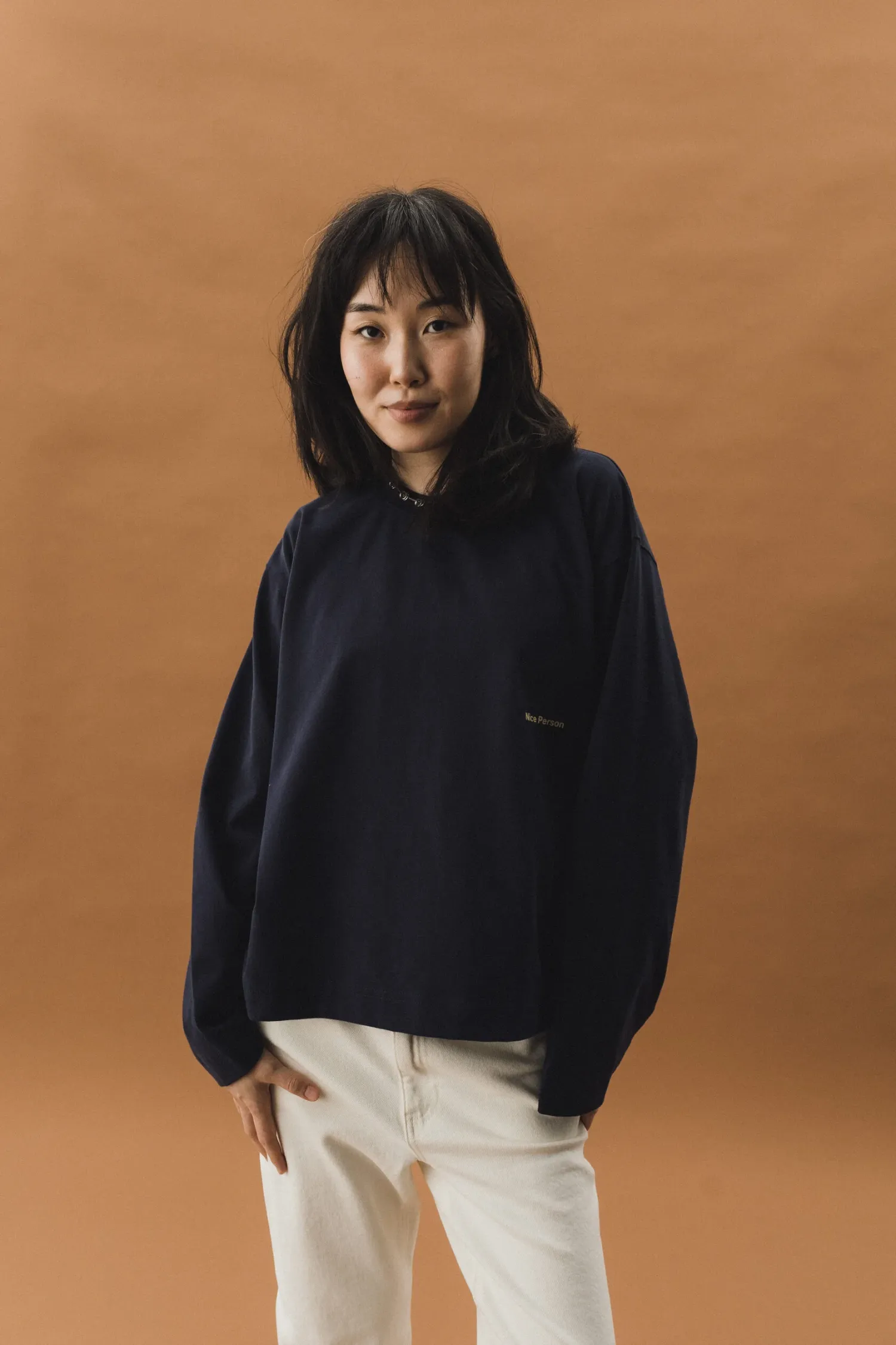 Longsleeve Nice Person [ Navy ]