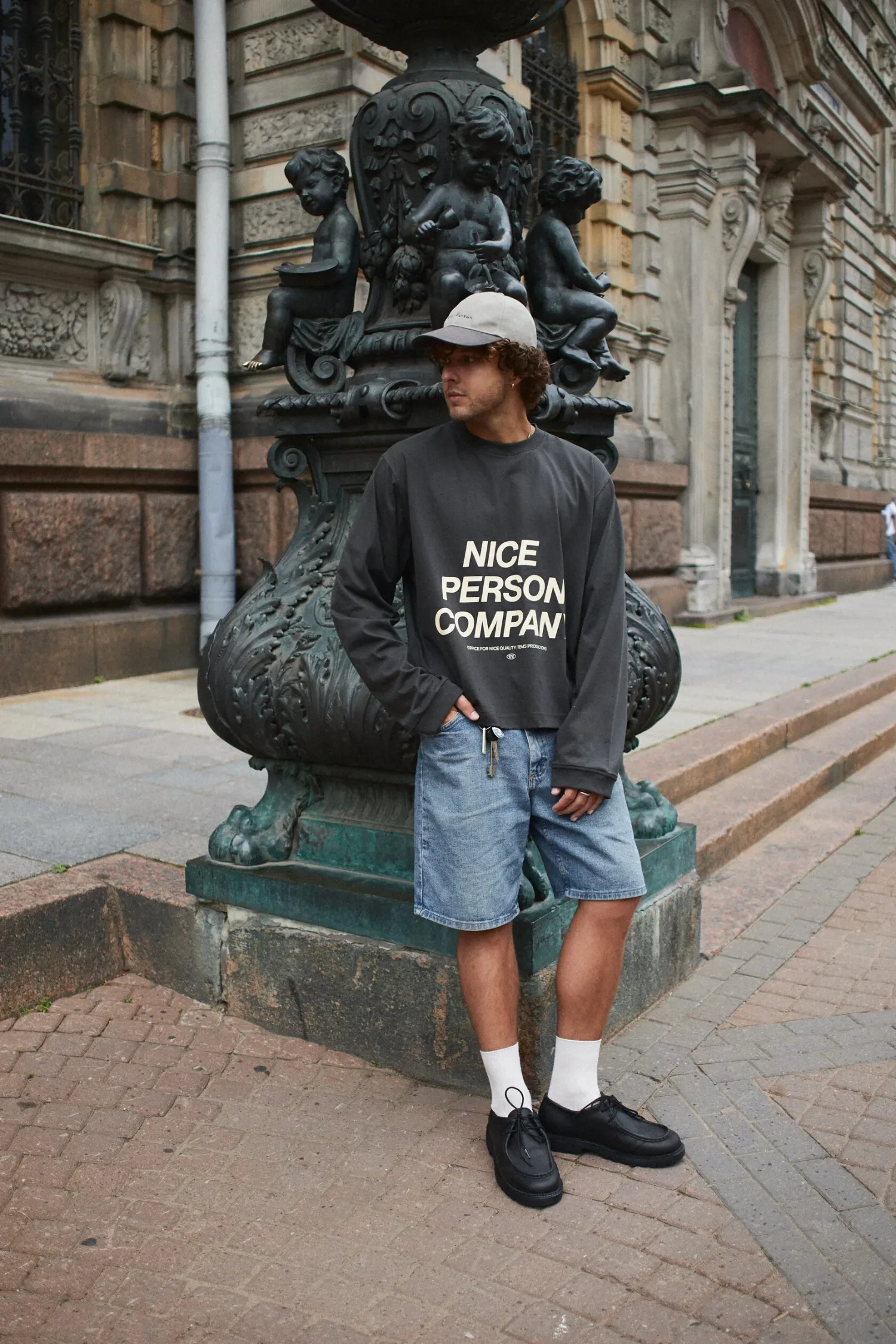 Лонгслив Nice Person [ Grey ]