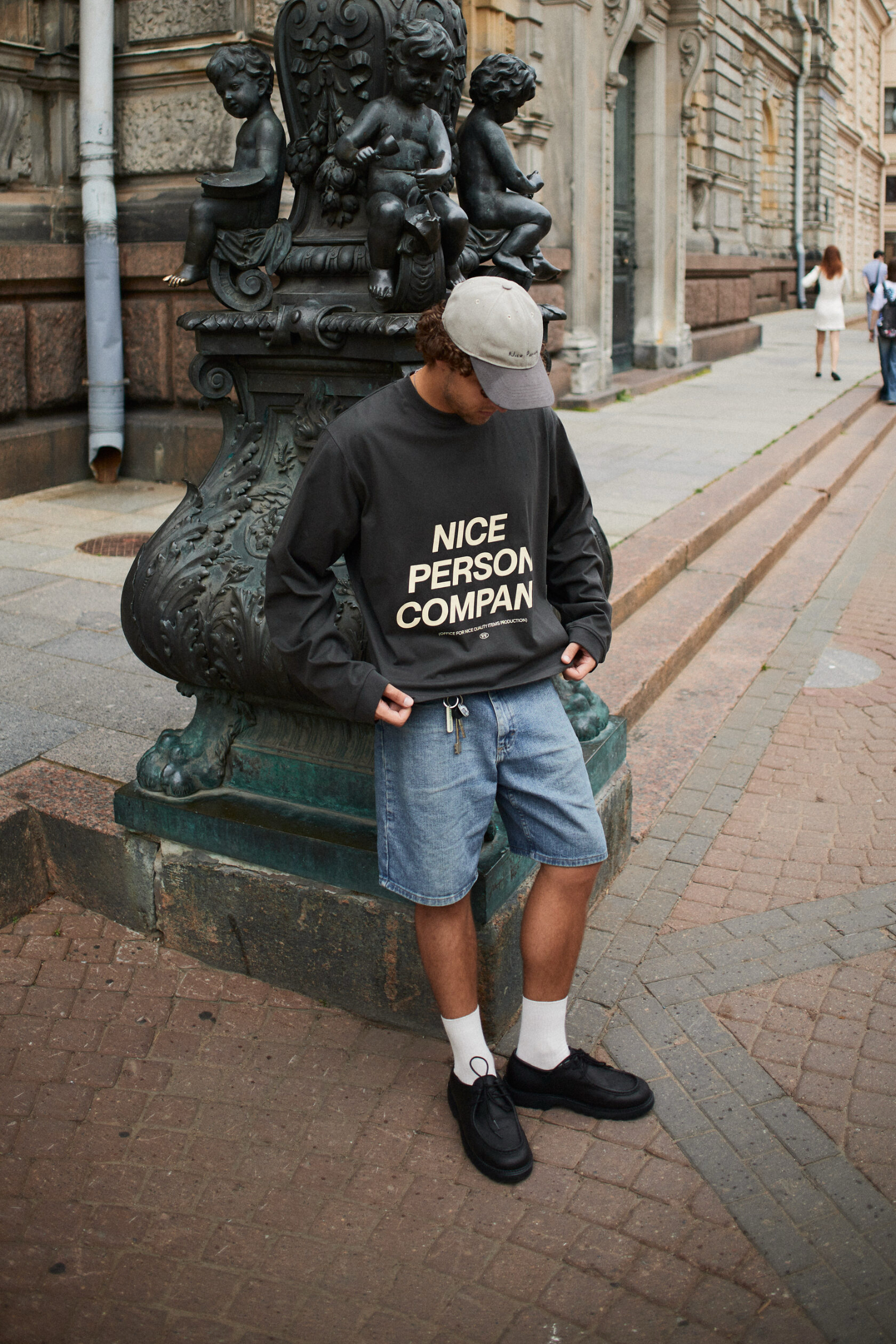 Лонгслив Nice Person [ Grey ]
