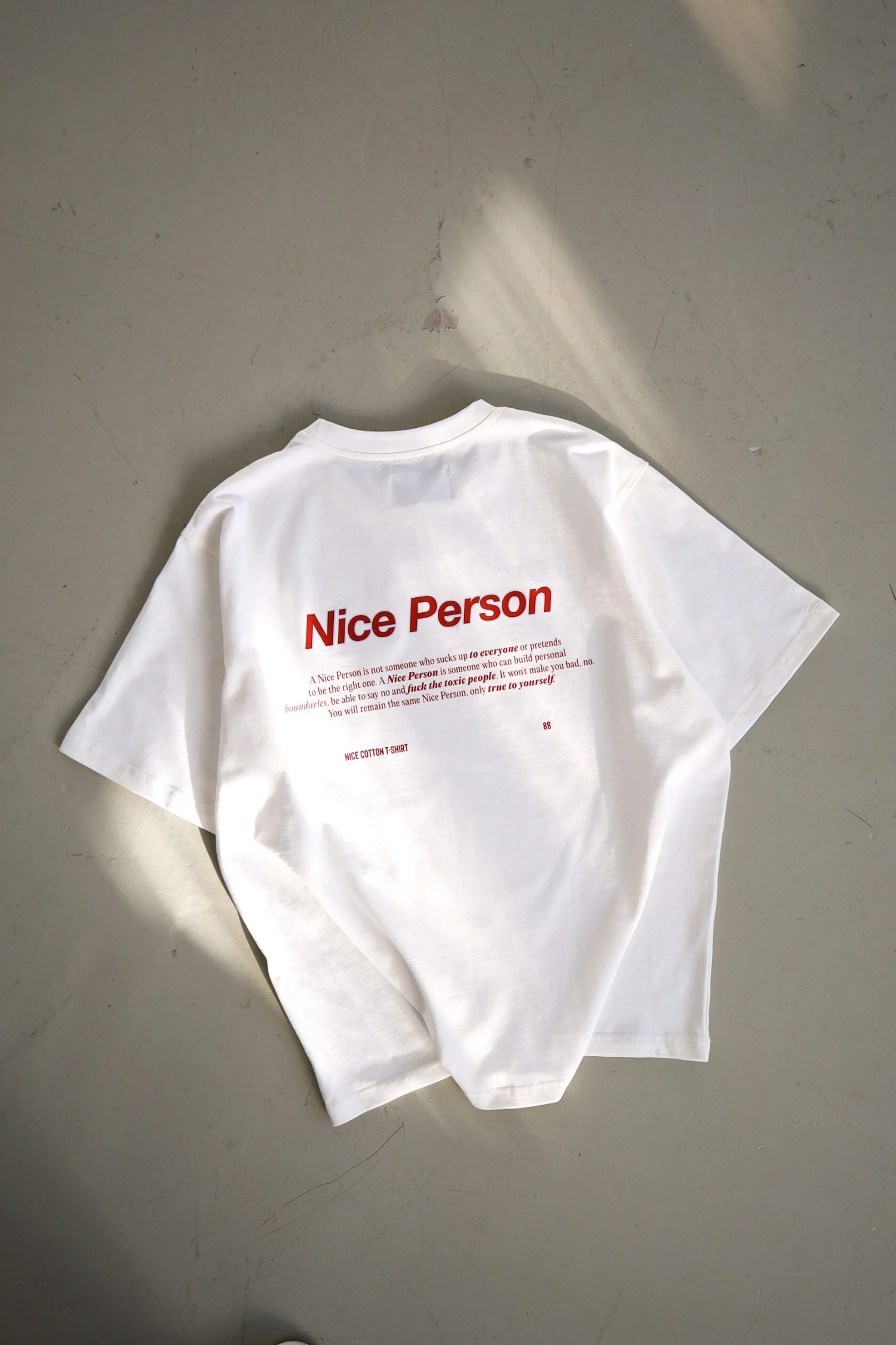 T-shirt Nice Person [ White ]