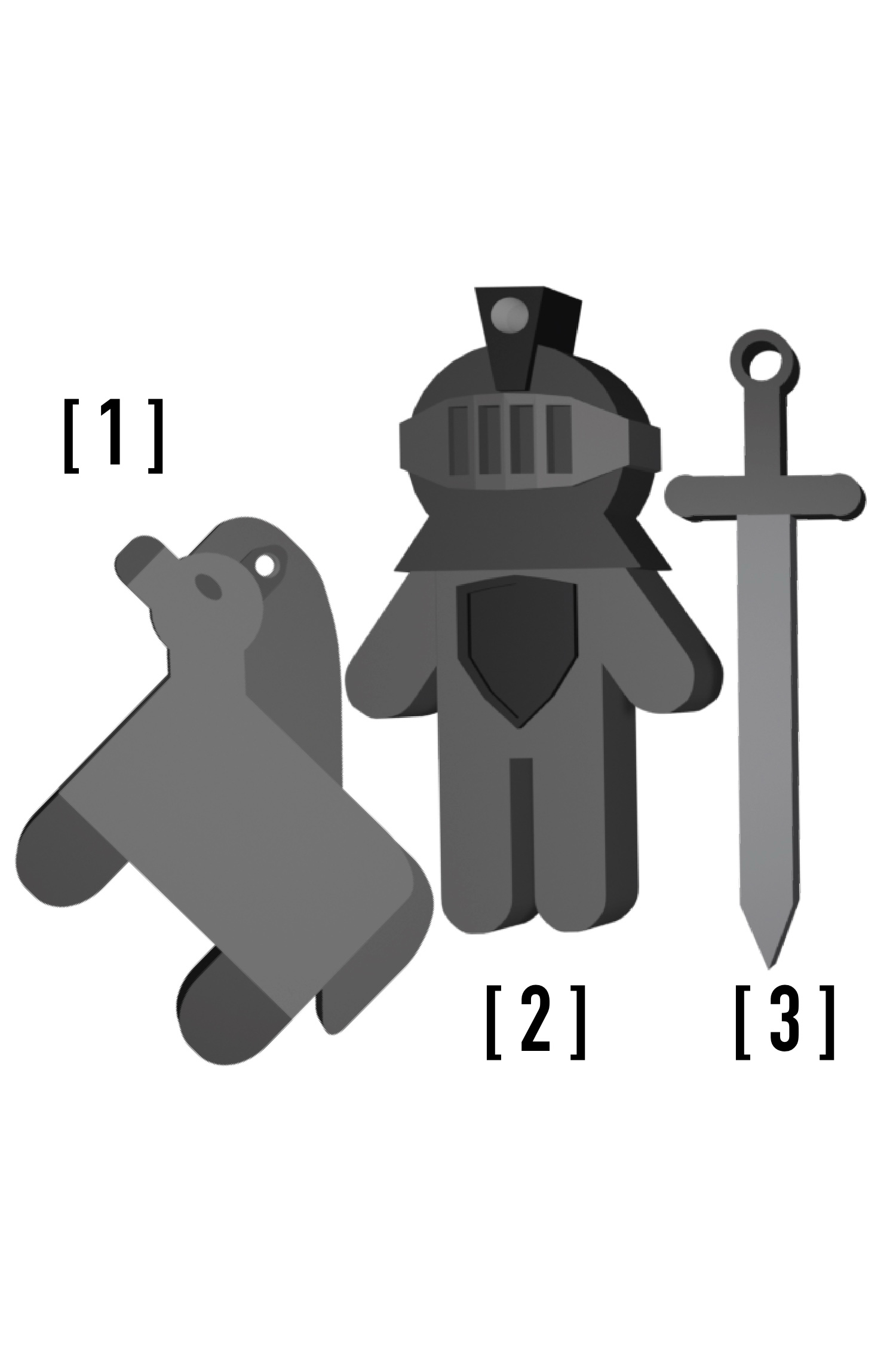 3D plastic tag _ 1