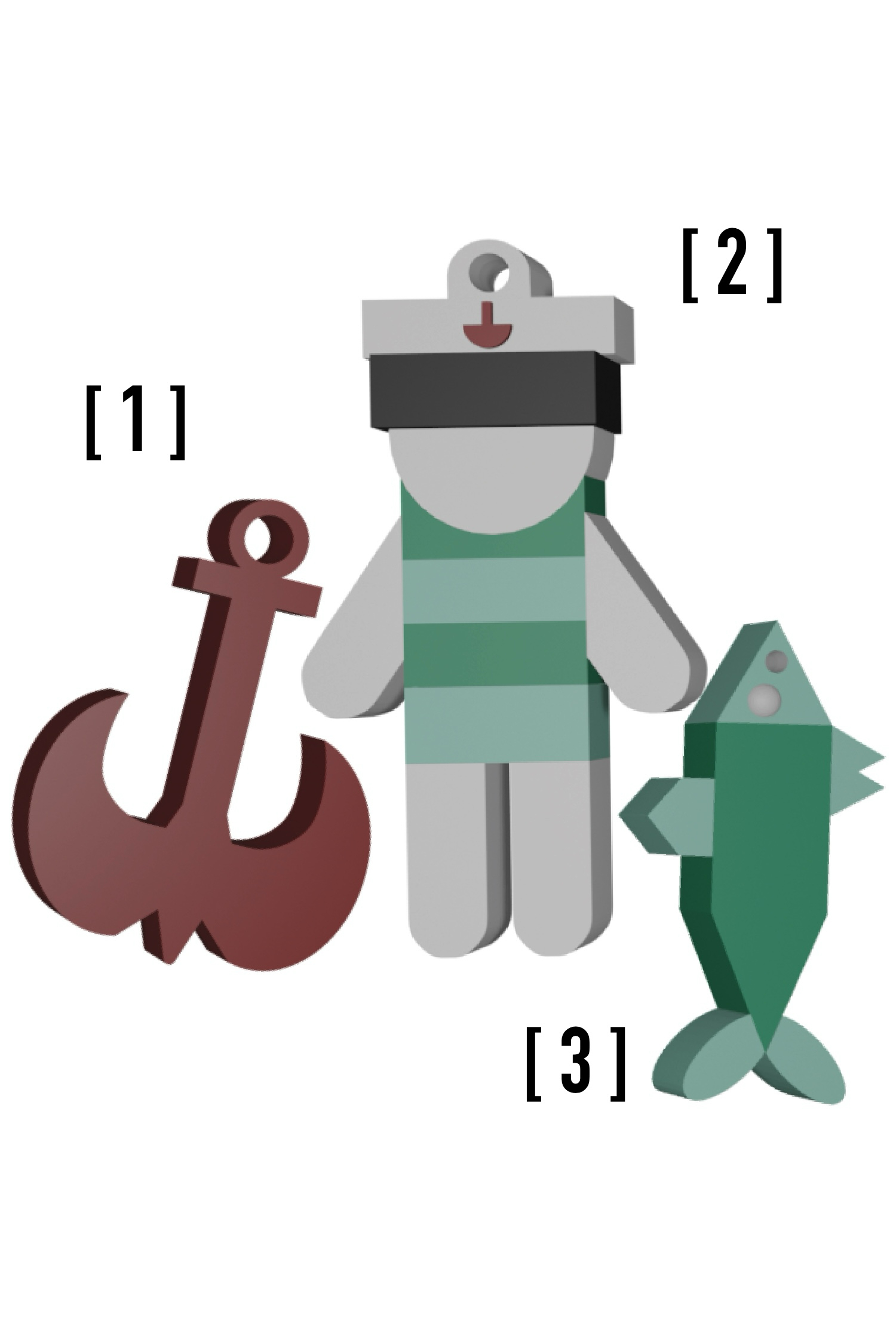 3D plastic tag _ 2