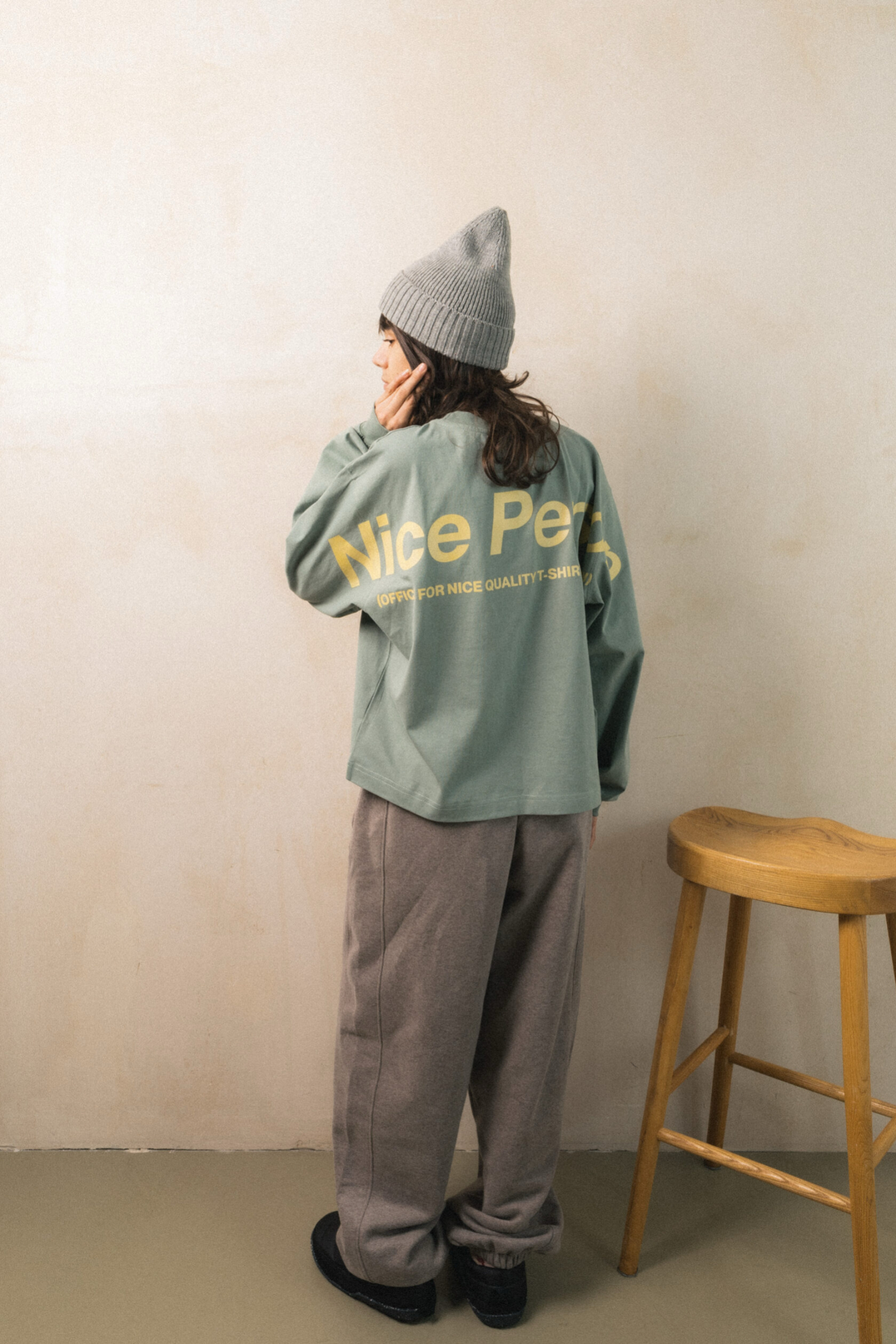 Лонгслив Nice Person [ Light Green ]